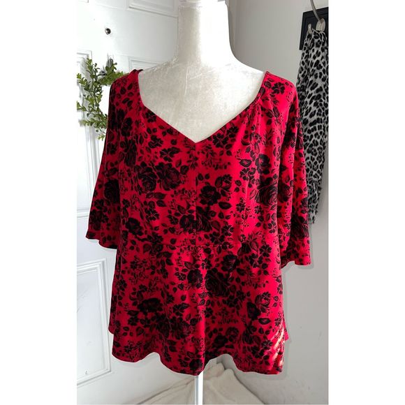 Torrid Ponte Sweetheart Peplum Top (Sz 2) - Picture 2 of 11